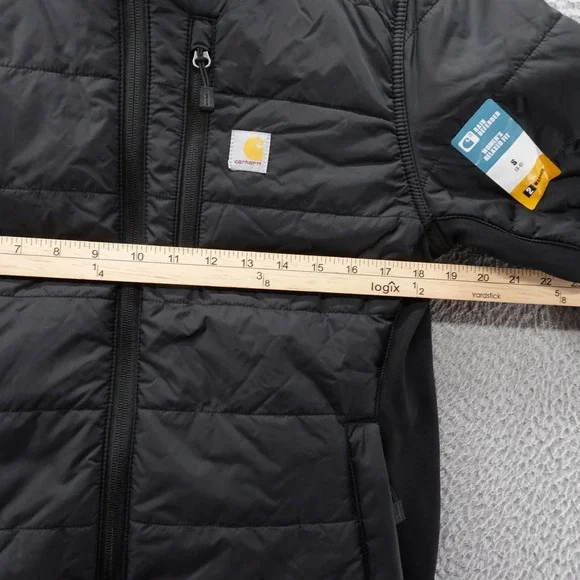 Carhartt Gilliam Jacket Black Small Womens Relaxed Fit Puffer Rain Defender NWT - Picture 8 of 12